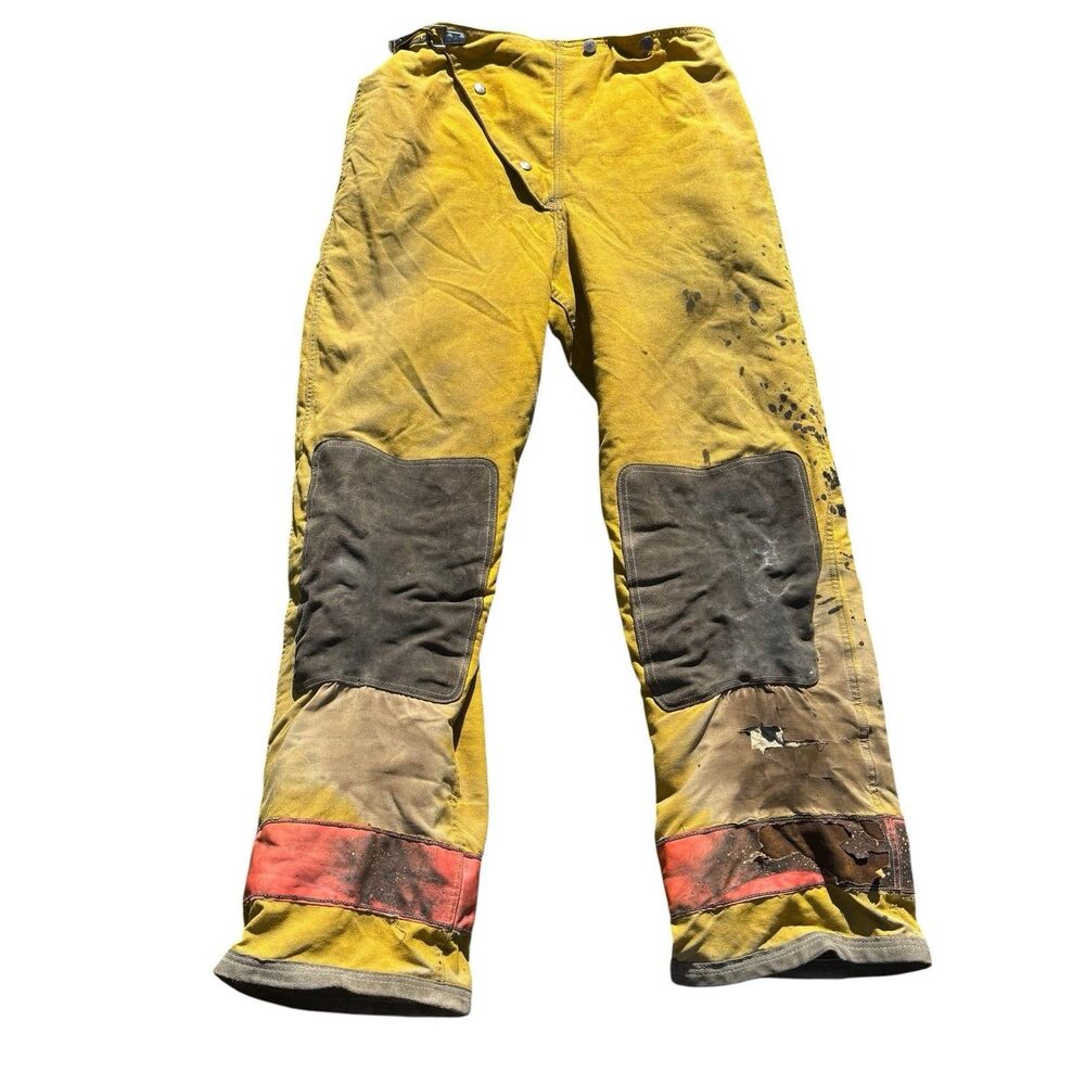Thrashed Distressed Globe Firefighter Turnout Pants 32x31 Nomex Gore-Tex Men’s